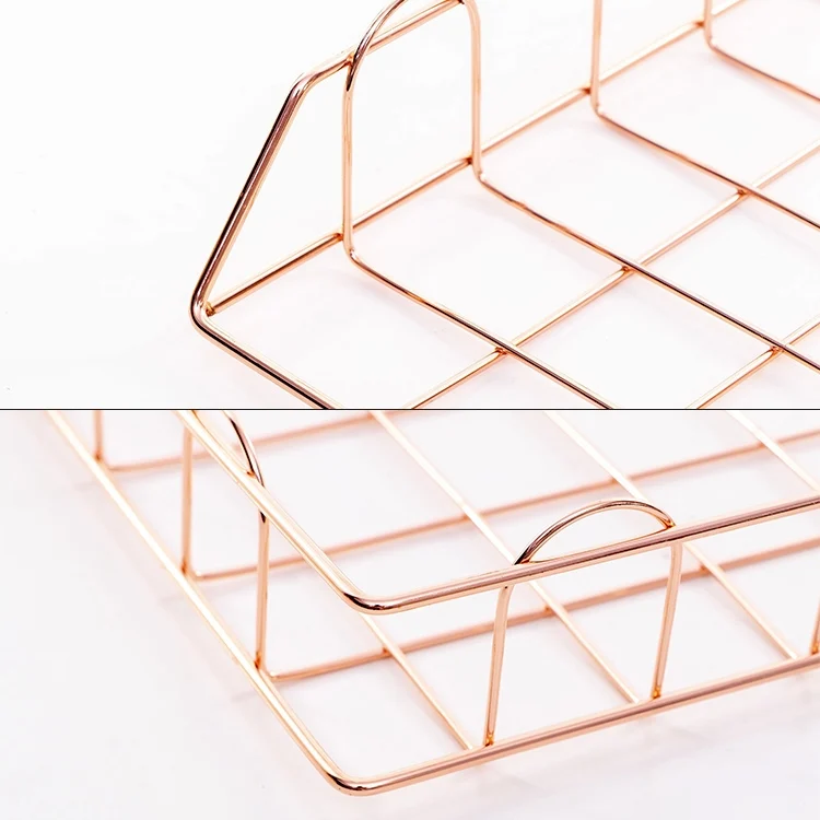 TBD0307496501A_3.webp Folding Wrought Iron Letter Magazine Newspaper Holder Storage Rack File Tray Office Desk Organizer Supplies - Image 4