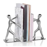 1 Pair Book Holder Humanoid Figure Non-Skid Art Desk Organizer Bookshelf Office Study Decoration - Image 4