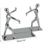 1 Pair Book Holder Humanoid Figure Non-Skid Art Desk Organizer Bookshelf Office Study Decoration - Image 5