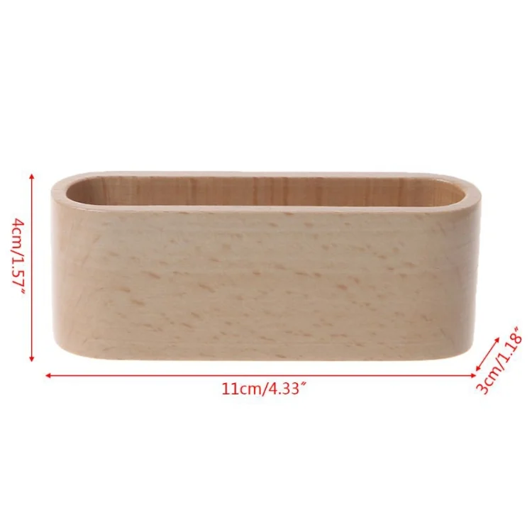 TBD0307508801_1.webp Wooden Table Business Card Display Stand Memo Holder Storage Box Organizer - Image 2