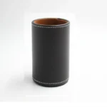 Faux Leather Leather Penholder Desk Supplies Organizer