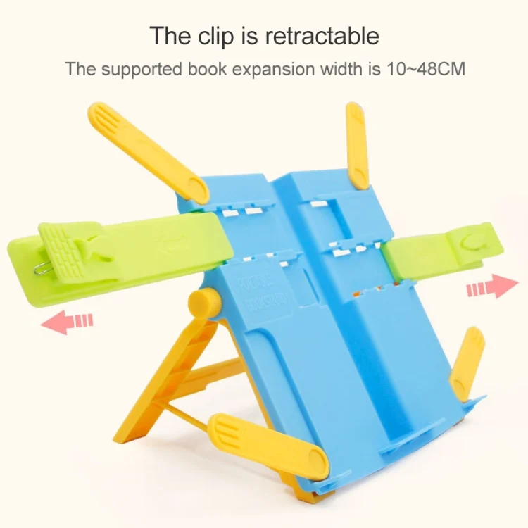 TBD0307520901B_5.webp Creative Folding Bookshelf Upgraded Portable Folding Student Book Stand Book Holder - Image 6