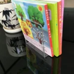 Clear Acrylic Bookends L-shaped Desk Organizer Desktop Book Holder School Stationery Office Accessories - Image 4