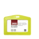 Women Business Llanyard Card Holder Leather Card Case for Student Candy Color Cute Cartoon Children Badge