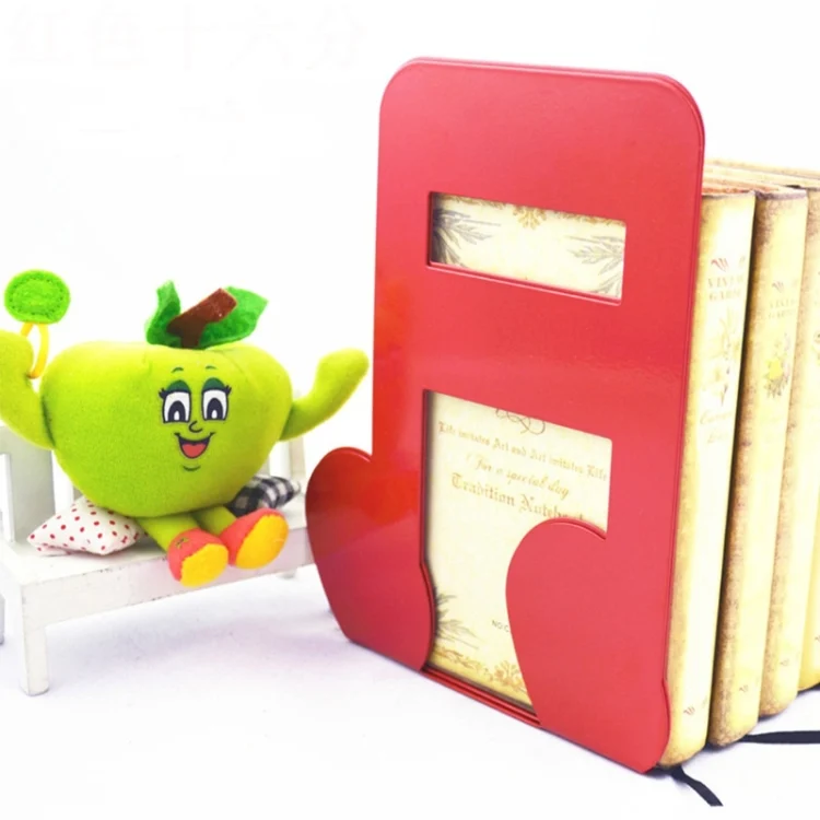 TBD0307526001A_3.webp 2 PCS Musical Note Metal Bookends Iron Support Holder Desk Stands For Books - Image 4