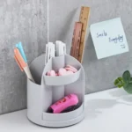 2 PCS Multi-function Rotating Plastic Gift Pen Holder Office Storage Box - Image 8