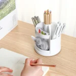 2 PCS Multi-function Rotating Plastic Gift Pen Holder Office Storage Box - Image 9