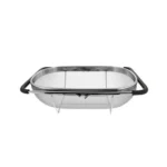 Stainless Steel Foldingf Filter Kitchen Tools Drainage Household Retractable Vegetable Fruit Basket - Image 2