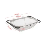 Stainless Steel Foldingf Filter Kitchen Tools Drainage Household Retractable Vegetable Fruit Basket - Image 3