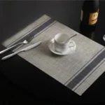 2 PCS Durable PVC Table Mats Coffee Cup Pad Braided Slip Placemats, Size: 30x45cm - Image 2