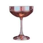304 Stainless Steel Cup Ear Of Wheat Print Martini Goblet Wine Glass Drinkware