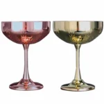 304 Stainless Steel Cup Ear Of Wheat Print Martini Goblet Wine Glass Drinkware - Image 3