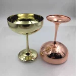 304 Stainless Steel Cup Ear Of Wheat Print Martini Goblet Wine Glass Drinkware - Image 6