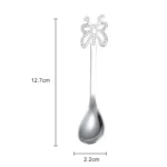 Multicolor Stainless Steel Butterfly Coffee Spoon Fruit Cold Drink Ice Cream Dessert Tea Spoon - Image 4