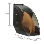Filter Paper Holder Tapered Filter Paper Box Filtering Paper Storage Rack Stand Coffee Tools with Dust-Proof Cover - Image 3