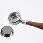 Stainless Steel Coffee Machine Filter Bracket Coffee Bottomless Wooden Handle - Image 4