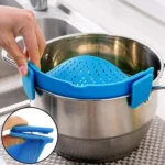 Silicone Pot Filter Kitchen Clip Pot Filter Drain Excess Liquid Drain Pasta Vegetable Cookware - Image 6