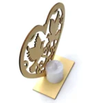 2 PCS Creative Heart Shaped Wooden Decoration Romantic Wooden Sign LED Candle Light - Image 7