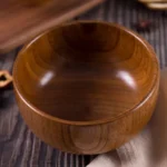Adult Children Jujube Solid Wood Bowl Soup Noodle Bowl Household Tableware - Image 4