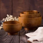 Adult Children Jujube Solid Wood Bowl Soup Noodle Bowl Household Tableware - Image 6