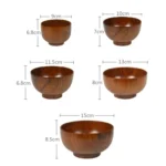 Adult Children Jujube Solid Wood Bowl Soup Noodle Bowl Household Tableware - Image 8
