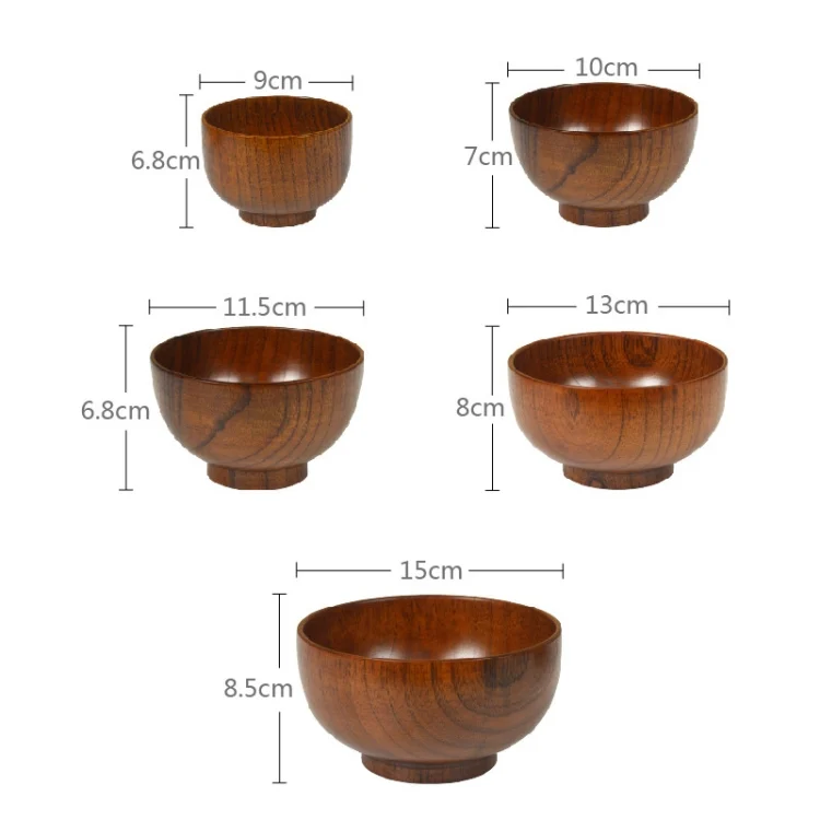 TBD0324200201_7.webp Adult Children Jujube Solid Wood Bowl Soup Noodle Bowl Household Tableware - Image 8