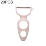 20 PCS Creative Stainless Steel Scraping Peeling Multi-function Vegetable and Fruit Peeler