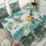 Greenery Linen Tablecloth Restaurant Bar Household Tablecloth - Image 5