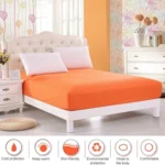 Plain Mattress Protector Bed Mat Mattress Cover Fitted Sheet - Image 3