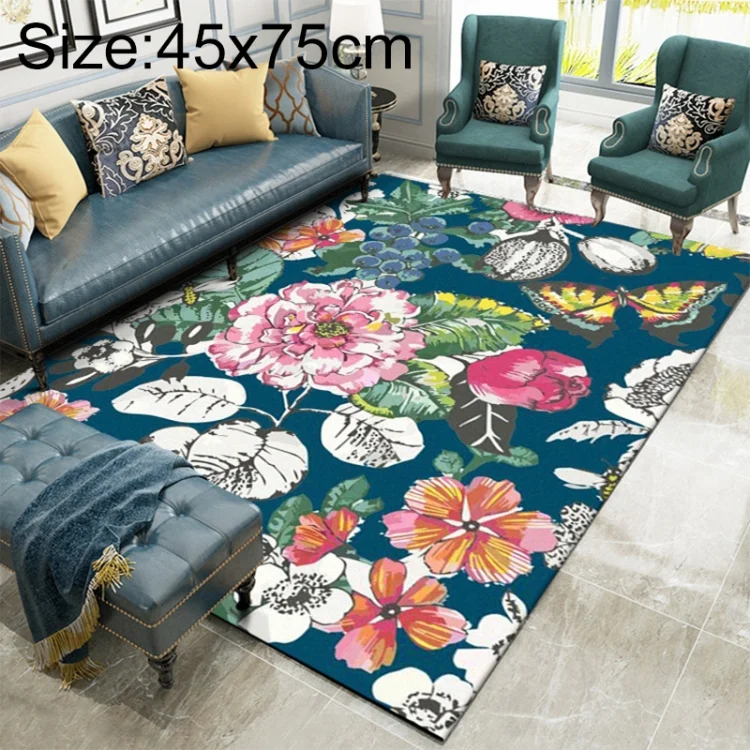 TBD0324557902.webp Country Flower Butterfly Door Mat Non-slip Floor Carpet - Image 1