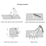 Country Flower Butterfly Door Mat Non-slip Floor Carpet - Image 5