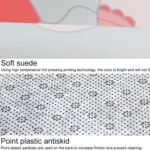 Circular Water Uptake Carpet  Floot Mat Cartoon Door Mat, - Image 3