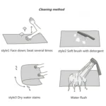 Circular Water Uptake Carpet  Floot Mat Cartoon Door Mat, - Image 6