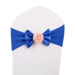 Wedding Chair Cover Sash Satin Fabric Bow Tie Ribbon Band Decoration Hotel Wedding Party Ceremony Banquet Supplies