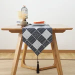 Cotton Linen Tea Table Dining Table Table Flag Retro Tablecloth - Image 2