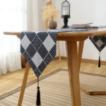Cotton Linen Tea Table Dining Table Table Flag Retro Tablecloth - Image 3