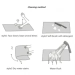 KSolid Round Carpet Soft Fleece Mat Anti-Slip Area Rug Kids Bedroom Door Mats - Image 5