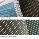 Simple Modern Abstract Lattice Carpets Living Room Bedroom Floor Mat - Image 4