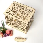 DIY Wooden Beautiful Wedding Card Box Gift Decoration Box - Image 6