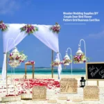 DIY Wooden Beautiful Wedding Card Box Gift Decoration Box - Image 7