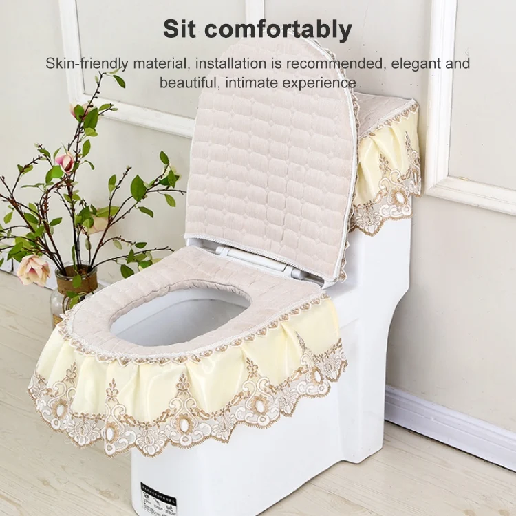 TBD0325788001A_1.webp 3 PCS / Set Universal Anti-Dust Cover Fabric Zipper Toilet Seat - Image 2