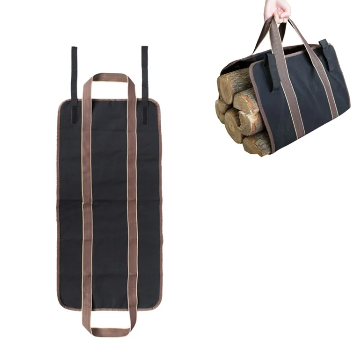 TBD0326876101A.webp Outdoor Large Capacity Canvas Logging Package Firewood Storage Bag - Image 1