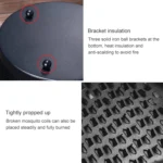 Outdoor Portable Multifunctional Hollow Fireproof Mosquito Coil Box with Lid - Image 3