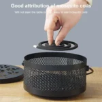 Outdoor Portable Multifunctional Hollow Fireproof Mosquito Coil Box with Lid - Image 5