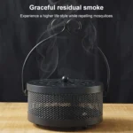 Outdoor Portable Multifunctional Hollow Fireproof Mosquito Coil Box with Lid - Image 7