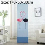 Simple Vertical Cabinet Type All Inclusive Air Conditioning Fabric Dust Cover, Size:170x50x30cm, Style:Flamingo
