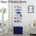 Simple Vertical Cabinet Type All Inclusive Air Conditioning Fabric Dust Cover, Size:170x50x30cm, Style:Fish Bone
