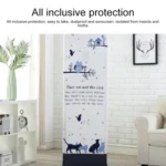 Simple Vertical Cabinet Type All Inclusive Air Conditioning Fabric Dust Cover, Size:170x50x30cm, Style:Fish Bone - Image 6