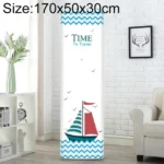Simple Vertical Cabinet Type All Inclusive Air Conditioning Fabric Dust Cover, Size:170x50x30cm, Style:Sailboat