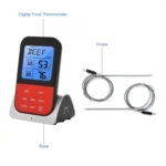 LCD Digital Food Thermometer with Dual Probe Sensors Timer - Image 4